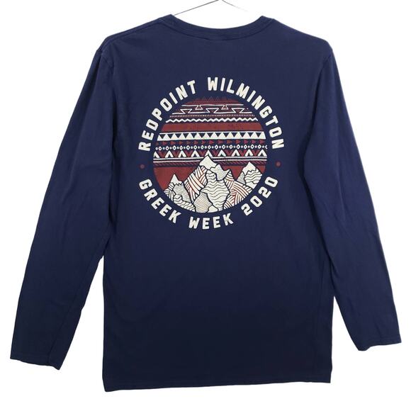 Redpoint Wilmington Shirt Mens Medium Navy North Carolina Greek Week Pullover - Picture 1 of 5